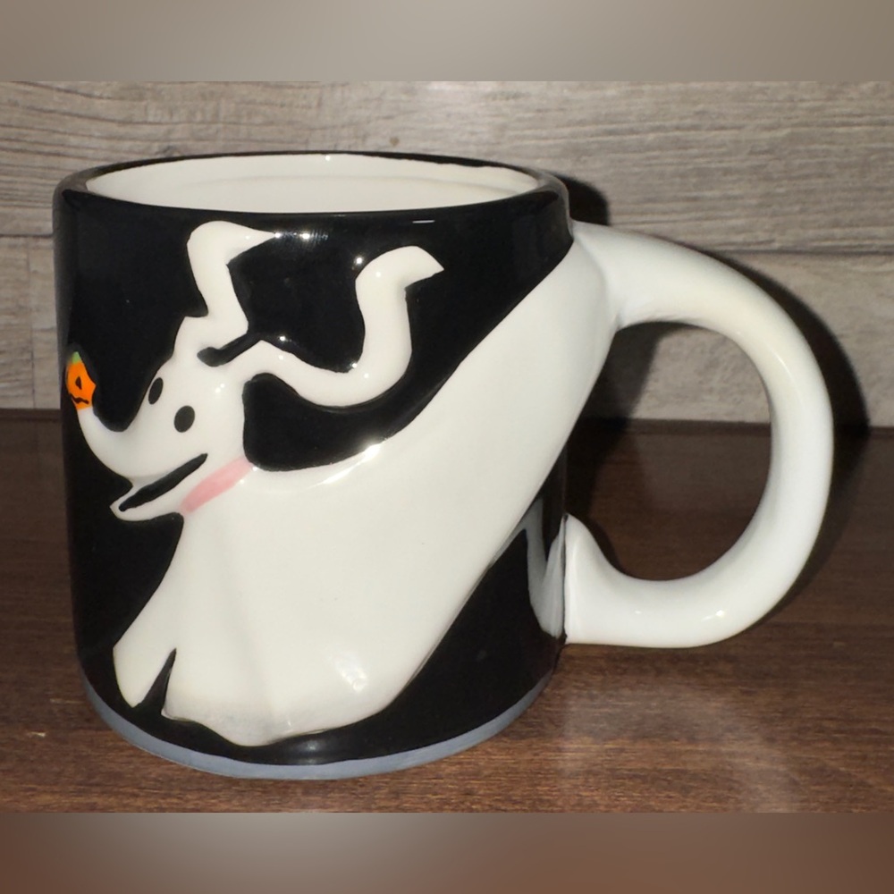 🥰Tim Burton Nightmare Before Christmas  Zero Dog Mug Disney 20oz  Black &  White